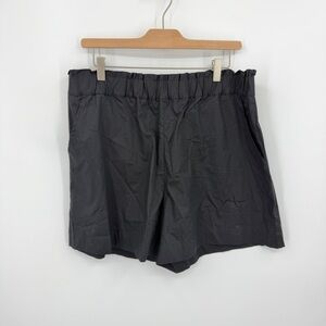 NWOT Quiet Culture Black Poplin Sunday Shorts sz XL